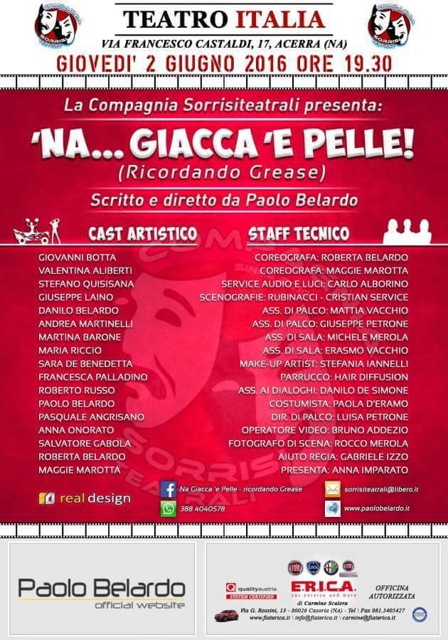 Na Giacca e' Pelle uno spettacolo teatrale ispirato a Greese messo in scena dalla Sorrisi Teatrali
